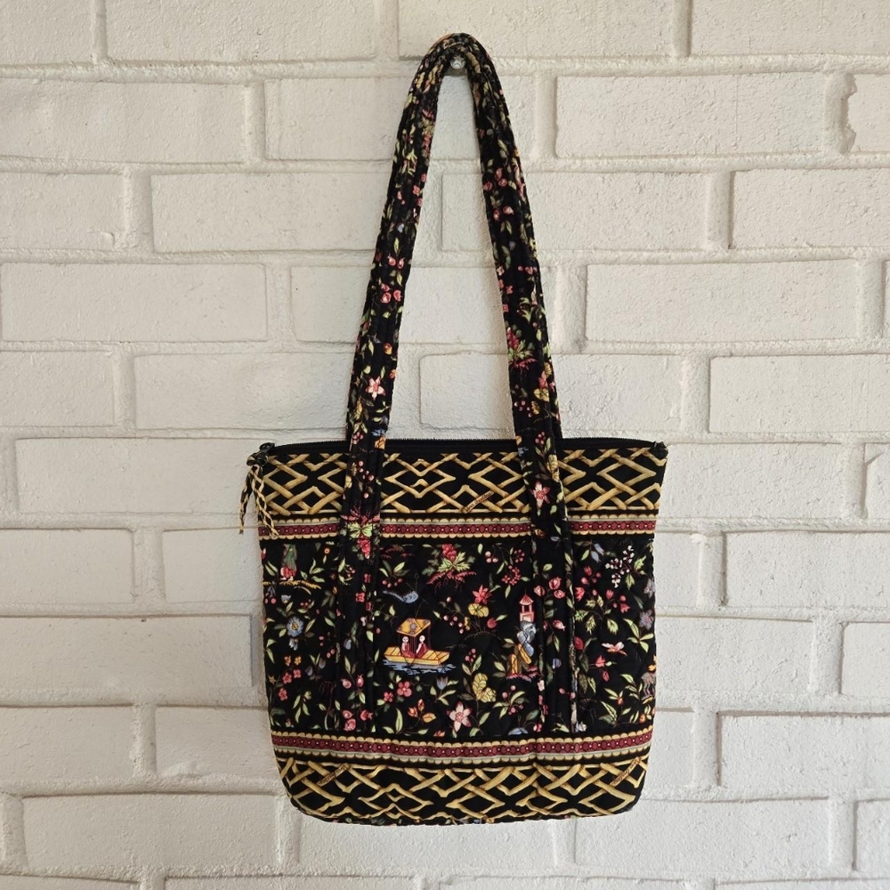 Vera Bradley Ming Paddy Tote Zip Bag Shoulder Purse 2001